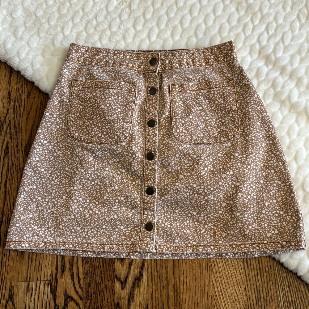 Floral Mini Skirt